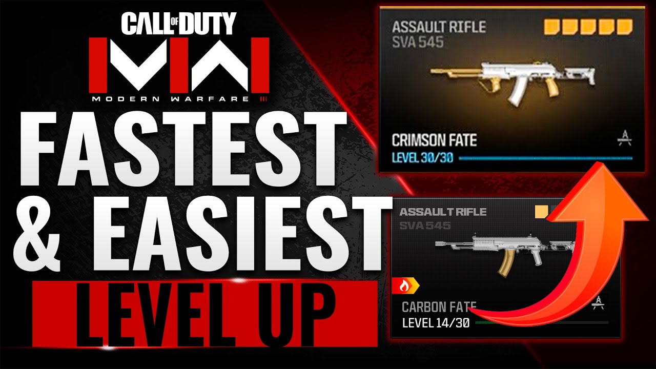 Call of Duty Modern Warfare 3 Weapon Leveling Up Service